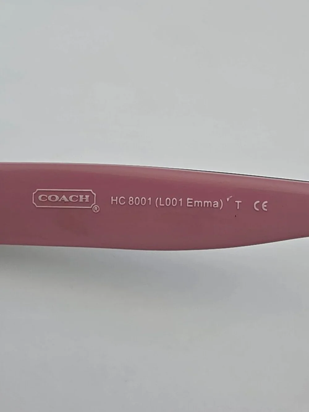 Coach HC 8001 L001 5053/11 Emma Black Gold on Pink Sunglasses Frame 57-17-135